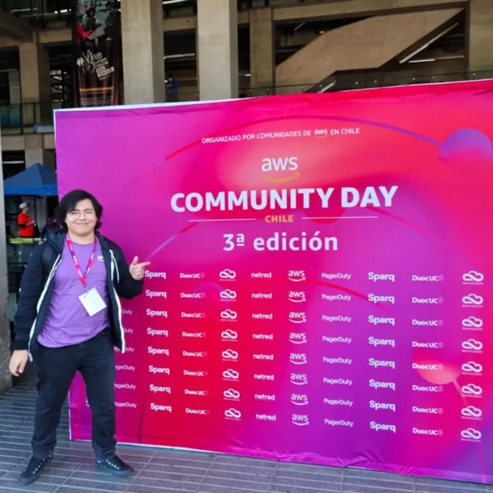 Pancarta del AWS Community Day Chile, 3.ª edición